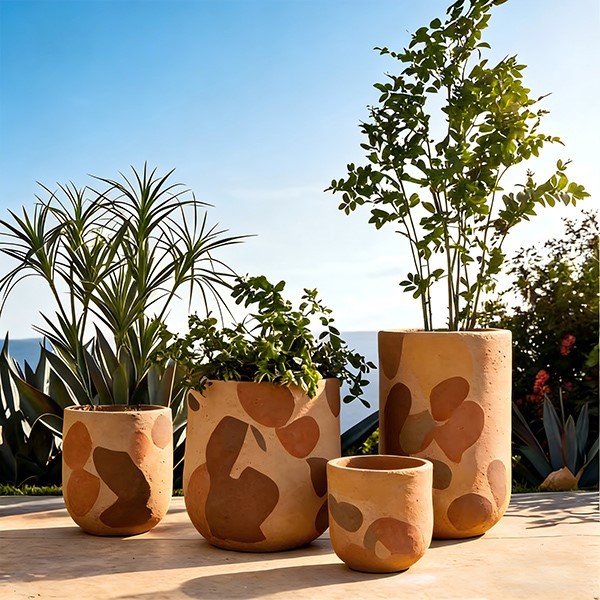 Painted Fiberglass Planter2 Painted Fiberglass Planter2